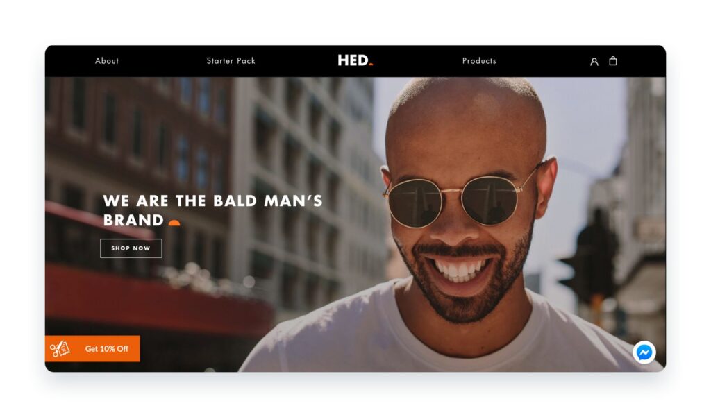 Skincare for bald men,by bald men.